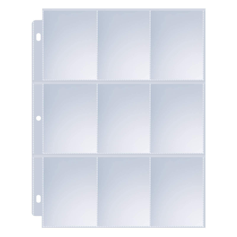 36 Pack 9 Pocket Page Protector, Sooez Trading Card Sleeves Pages Baseball for 3 Ring Binder, Sheets Standard Size Cards, Sport Game Business Cards 36 - BeesActive Australia