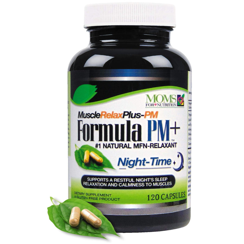 All Natural Muscle Relax Formula PM Plus - Over 1,150 Milligram Support - Night-Time Relaxer - Maximum Strength Natural Relaxant - Capsules (120 Count) 120 Count (Pack of 1)