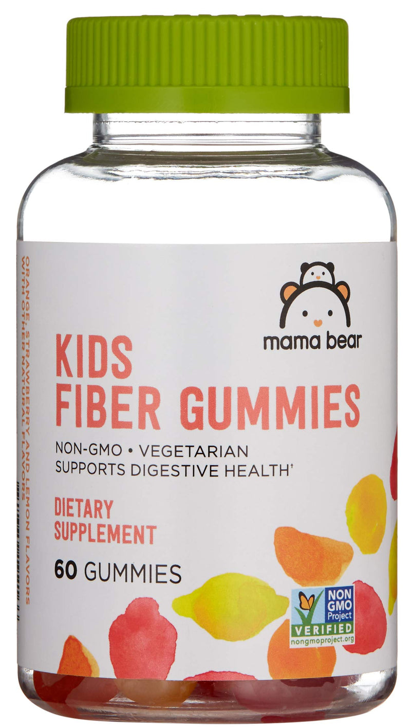 Amazon Brand - Mama Bear - Kids Fiber Gummies - Supports Digestive Health, Orange, 60 Count 60 Count (Pack of 1) - BeesActive Australia