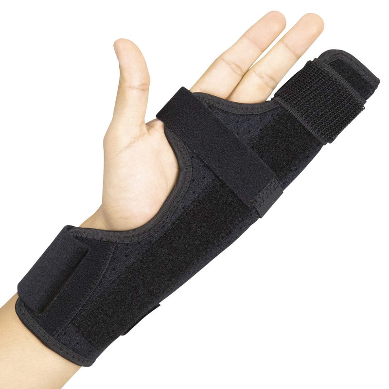 Vive Boxer Finger Splint Brace- Supports Pinky, Ring, Middle Metacarpals and Knuckles - Right or Left Adjustable Hand Brace - Straightening for Trigger Finger, Injury, Fracture, Broken, Tendonitis (7.75 Inch) 7.75 Inch