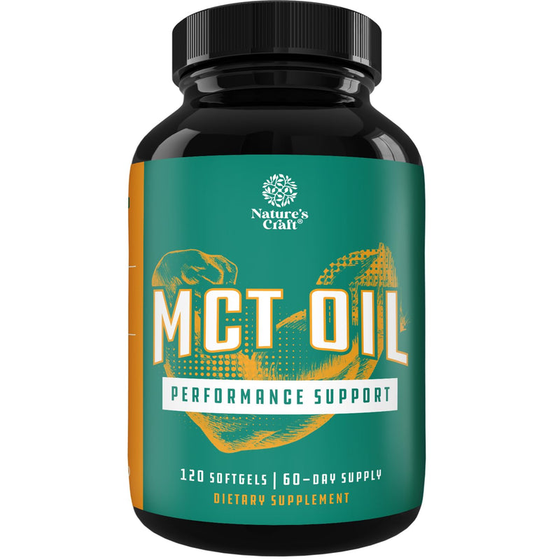 C8 MCT Oil Softgels - Medium Chain Triglycerids MCT Coconut Oil Supplement with Caprylic/Capric Triglycerides for Body Sculpting, Enhanced Energy & Stamina - Keto Supplements for Weight Loss - 120 Ct - BeesActive Australia