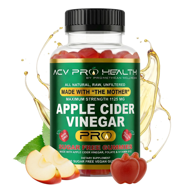 ACV with Sugar Makes No Sense! Apple Cider Vinegar Gummies Sugar Free Low Carb Advanced Keto Acv Gummies Keto Gummy Detox Cleanse (90 Count)