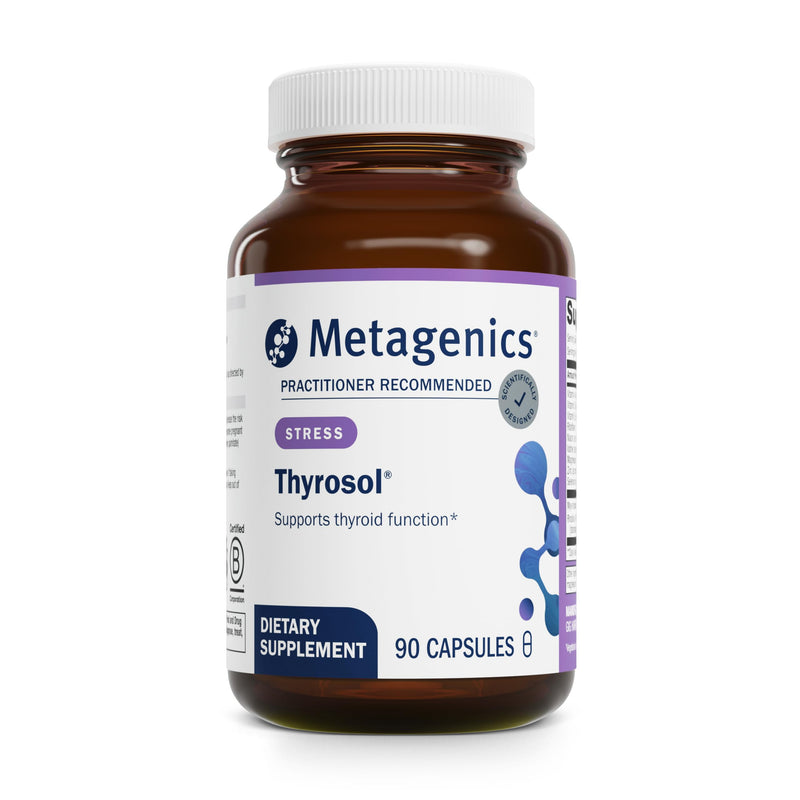 Metagenics Thyrosol, Zinc, Selenium & Rhizoe Extract, 90 Capsules | Vitamin and Mineral Supplement for Healthy Thyroid Support and Stress-Related Fatigue, with Zinc, Selenium and Rhizoe Extract