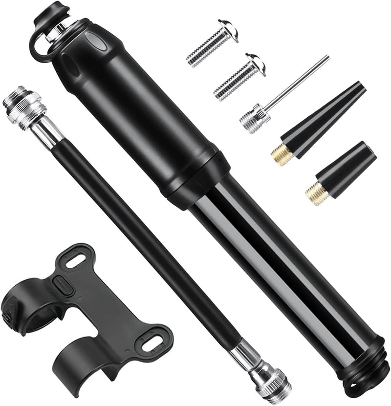 Mini Bike Pump Portable 80 PSI Bicycle Tire Pump Fits Presta and Schrader Valve,Lightweight & Pocket Size - BeesActive Australia