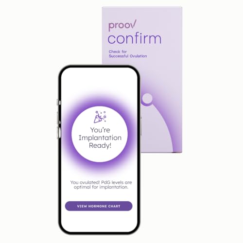 Proov Confirm PdG Implantation Test - Progesterone Scoring System - 1 Kit 5 Count (Pack of 1)