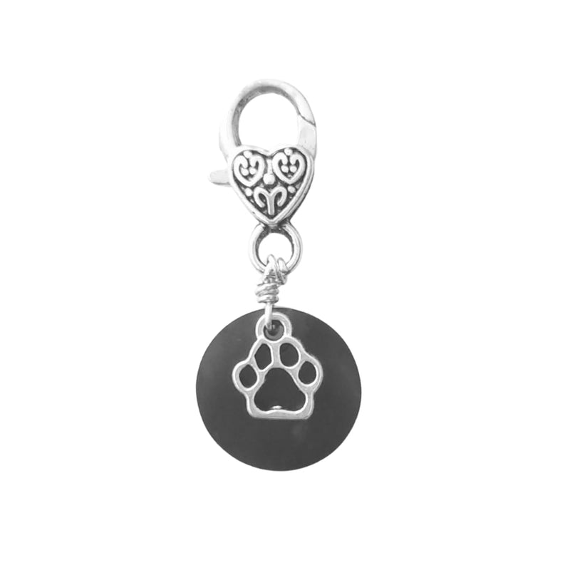 Shungite Pet Collar Charm - Natural Protection for Dogs Cats Durable Black Crystal Stone Backpack Tote Key Chain Small/Medium - BeesActive Australia