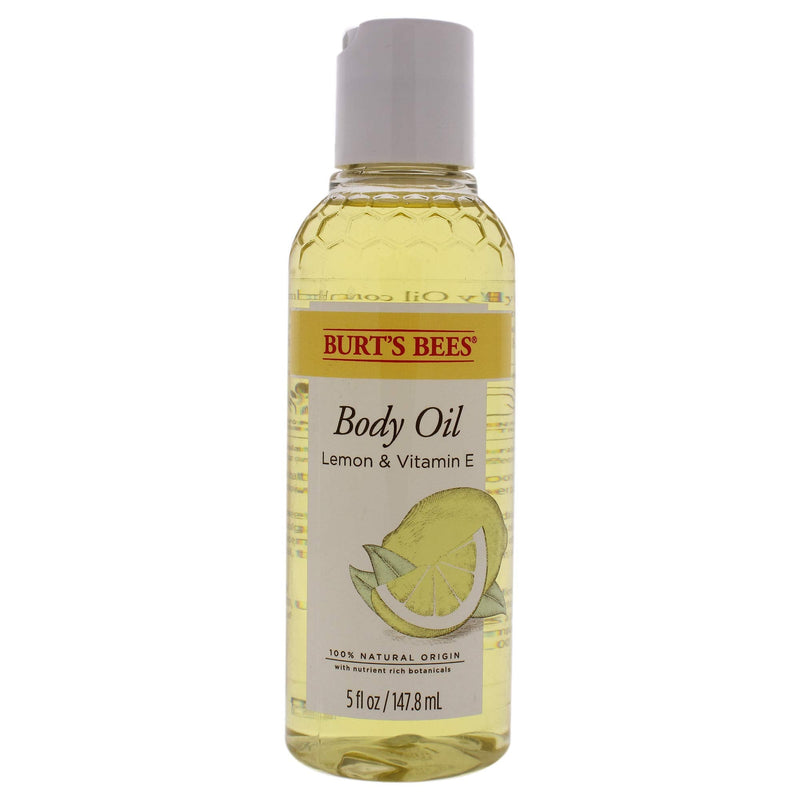 Burts Bees Body Oil - Lemon and Vitamin E Unisex Oil 5 oz, White 5 Fl Oz (Pack of 1)