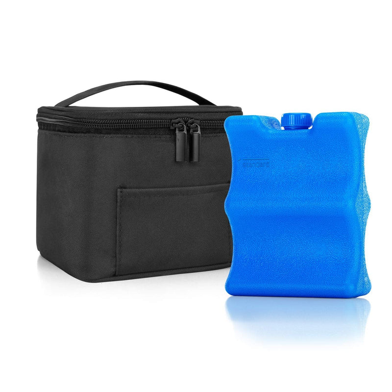 Teamoy Breastmilk Cooler Bag with Ice Pack, Baby Bottles Bag for up to 4 Large 5 Ounce Bottles Without Nipple, Perfect for Working Mom Mother, Black - BeesActive Australia