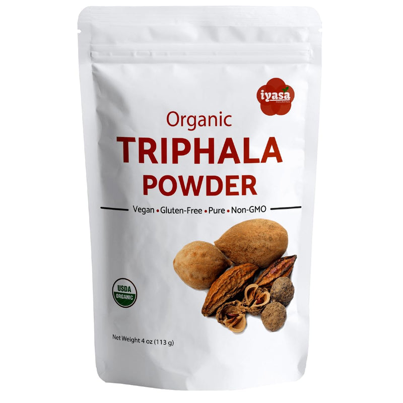Organic Triphala Powder,Ayurveda Superfood,Natural Body Detox,Bowel Cleanser,Herbal Laxative,4 Ounce 113 Gram 4 Ounce (Pack of 1) - BeesActive Australia