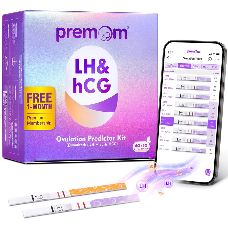Premom Quantitative Ovulation Predictor Kit for Women 50 Piece Set