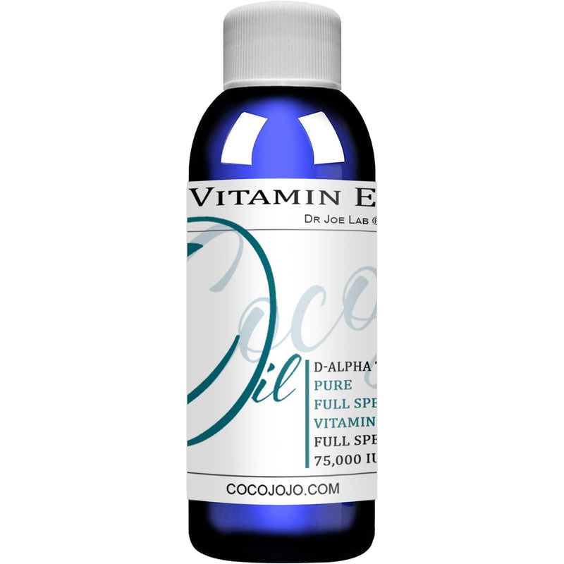 cocojojo Organic Liquid Vitamin E Oil for Skin, Hair, Face, Body Oil, 100% Pure Natural Cold Pressed Unrefined, Moisturizes & Nourishes, Non GMO - 2 Oz 2 Fl Oz (Pack of 1)