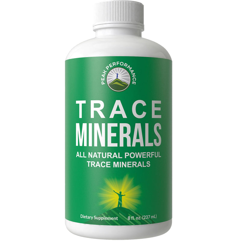 Peak Performance Ultra High Purity Trace Minerals Liquid Drops for Water | Ionic Plant Based Fulvic Trace Mineral Supplement + Magnesium. Replenishes Natural Minerals, Electrolytes + Optimal pH Levels