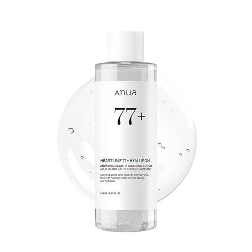 Anua Heartleaf 77 Soothing Toner, 8.45 fl.oz Fragrance-free 8.45 Fl Oz (Pack of 1)