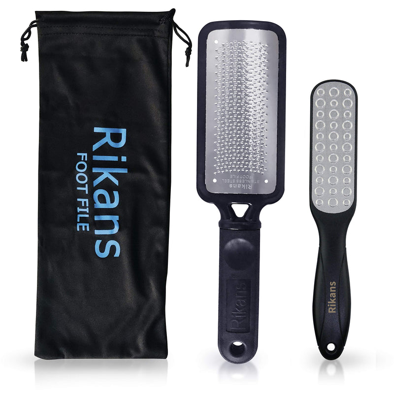 Rikans Colossal Foot File, Professional Foot Rasp Callus Remover, Foot Care Pedicure Tool to Remove Hard Skin,Can Be Used on Wet or Dry Skin, High Grade Stainless Steel File (Foot File Set) - BeesActive Australia