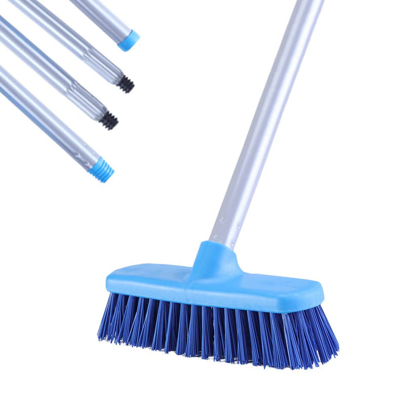 Deck Brush with Long Handle - Floor Scrub Brushes for Cleaning Shower, Stiff Bristle Scrubbing Brush, 50" Floor Scrubber Brush for Bathroom, Bathtub, Tub, Tile Floors, Garage and Patio - BeesActive Australia