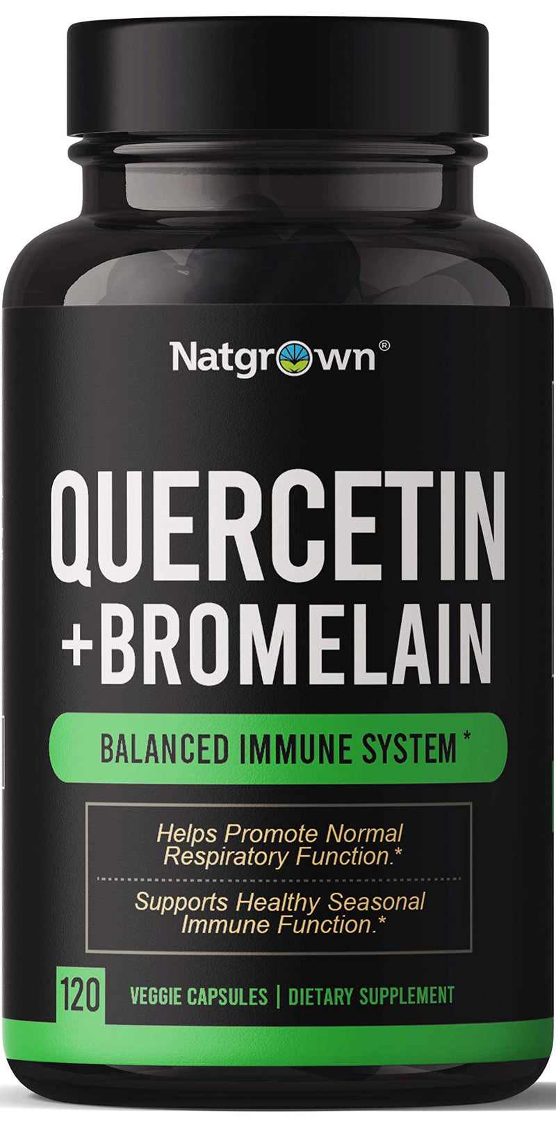 Natgrown Quercetin with Bromelain Supplement Complex - 120 Capsules - BeesActive Australia