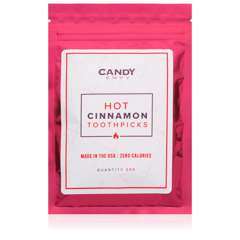 200 Ct. Cinnamon Flavored Toothpicks - Hot Cinnamon Flavor Infused Toothpicks - Help Fight Cravings 200 Count (Pack of 1) - BeesActive Australia