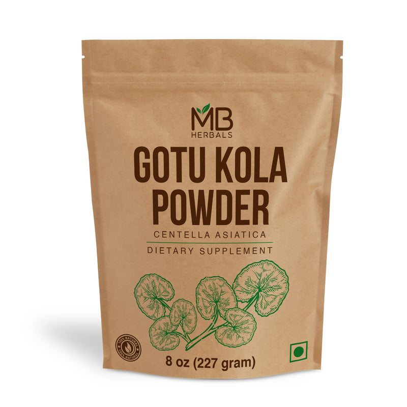 MB Herbals Gotu Kola Powder 8 oz (0.5 lb / 227 Gram) | Centella asiatica