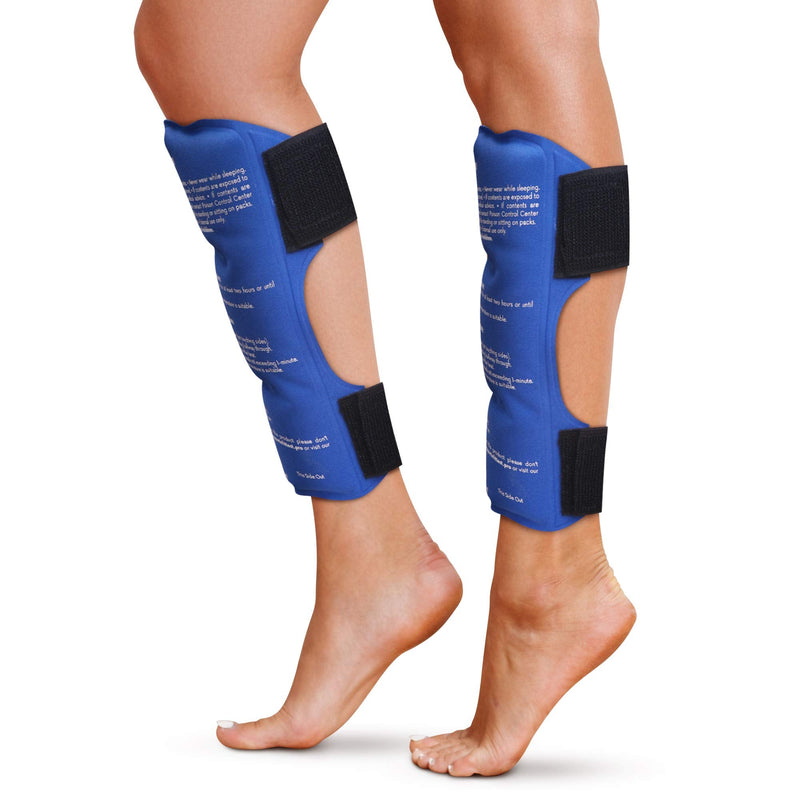Shin Splint Ice Packs, HSA and FSA Eligible Reusable Hot and Cold Therapy Wrap | Leg or Calf Pain Relief | Advanced Soft Gel Technology | Freezable and Microwavable | Running Injuries & Recovery Shin - BeesActive Australia