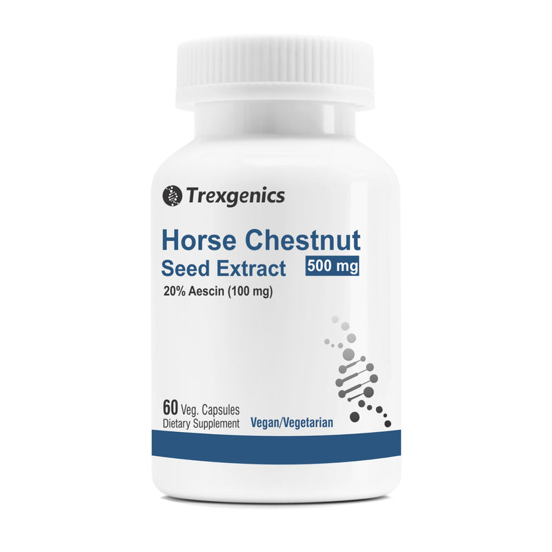 Trexgenics® Horse Chestnut 500mg (20% aescin) (60 Veg Capsules) (1) - BeesActive Australia
