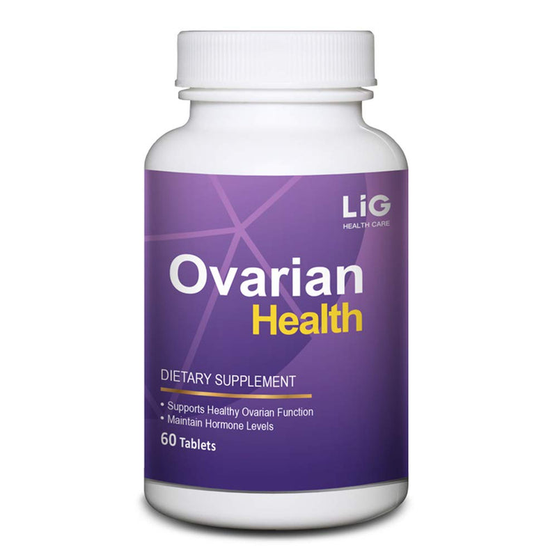 LIG Ovarian Health - Natural Supplement (60 Tablets) - Shrink Ovarian Cysts - Balance Hormone Levels - Maintain Ovarian Health - Honeysuckle Flower - BeesActive Australia