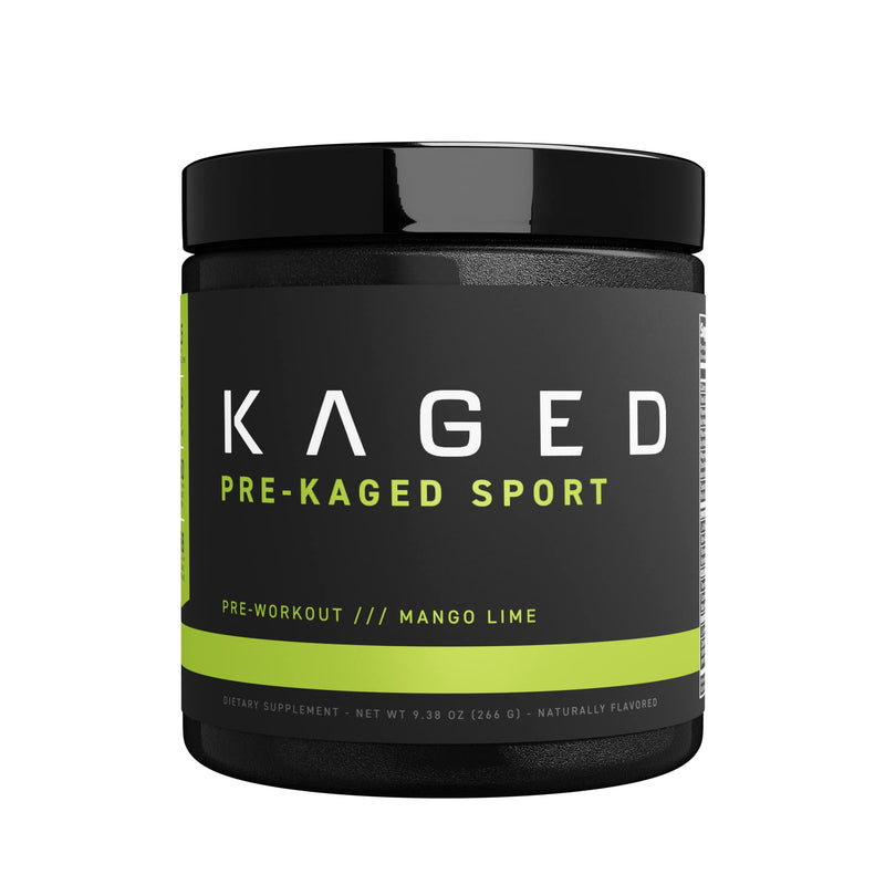 Pre Workout Powder, Kaged Muscle Pre-Kaged Sport For Men And Women, Increase Energy, Focus, Hydration, and Endurance, Organic Caffeine, Plant Based Citrulline, Mango Lime - BeesActive Australia
