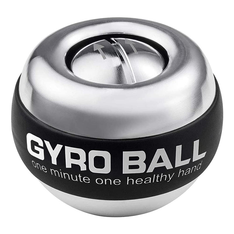 Auto-Start Wrist Power Gyro Ball with LED Lights, Wrist Strengthener and Forearm Exerciser for Stronger Arm Fingers and Muscle Without Light-Crush Metal