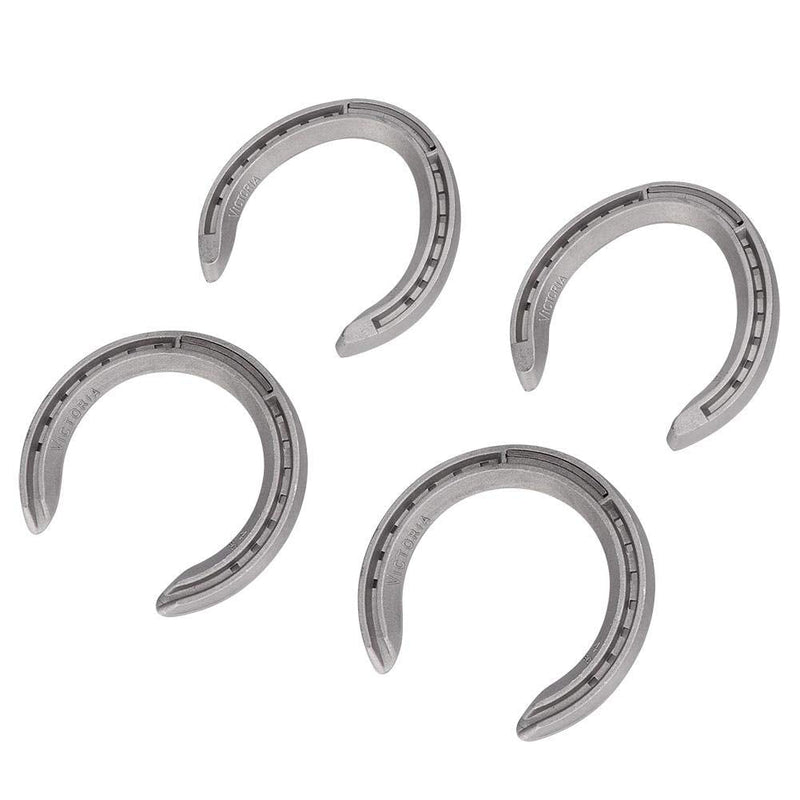 Fdit 4Pcs Aluminium Alloy Horseshoes Horse Riding Tool Equipment Accessories(Type 4)