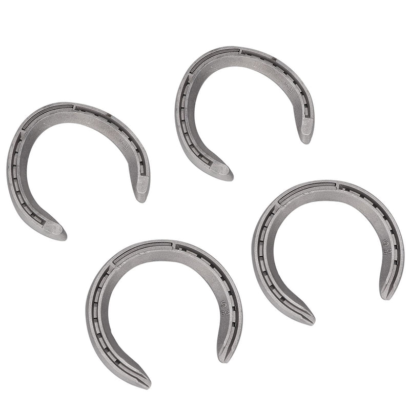 Fdit 4Pcs Aluminium Alloy Horseshoes Horse Riding Tool Equipment