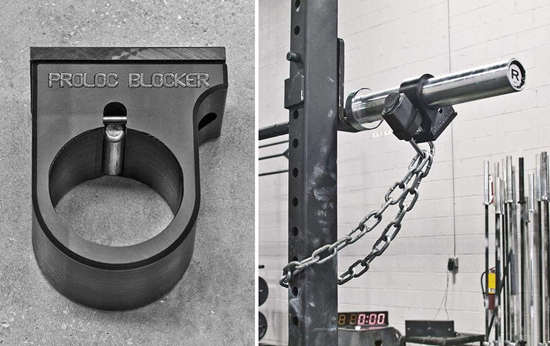 Blocker Collar - Lock Your bar and Weight Plates - Fits Most Bars and All Olympic Bars - Made in USA