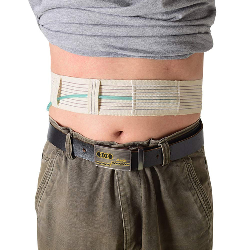 Stretchy Peritoneal Dialysis Belt & PEG Feeding Tube Holder Belt ‚Äì Adjustable Stretch Abdominal Support for G-Tube, Feeding Tube Supplies (Medium) Grey Medium (Pack of 1) - BeesActive Australia