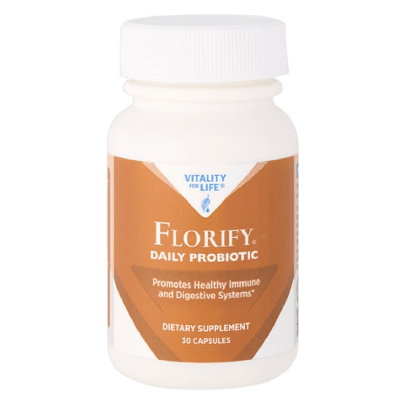 Melaleuca Florify Daily Probiotic 30 Capsules | Each capsule contains nine diverse probiotic strains and 11 billion active cultures.