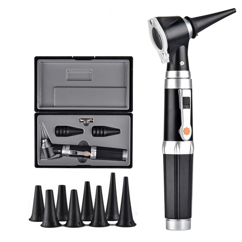 Jiusion 3X Otoscope with LED, Portable Handheld Ear Check Magnifier with 8 caps and 1 Storage case for Doctor Nurse Adult Kid Dog Cat Pet - BeesActive Australia