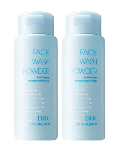 DHC Face Wash Powder, Enzyme Exfoliating Powder Cleanser, 1.7 oz, 2 Pack Unscented 1.7 Ounce (Pack of 2)