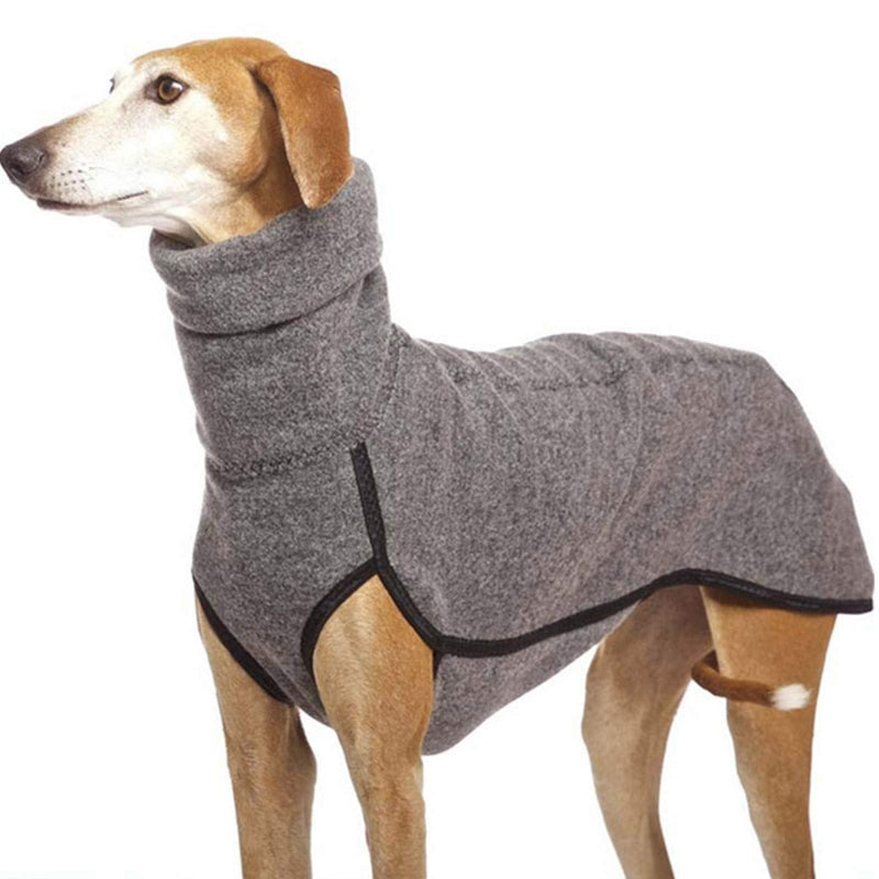 Esobo Fleece Dog Apparel Winter Warm Dog Coat Doggie Turtleneck Cozy Jacket Soft Shirt Vest Stylish Pet Outfits for Small Medium Large Dogs Grey X-Large - BeesActive Australia
