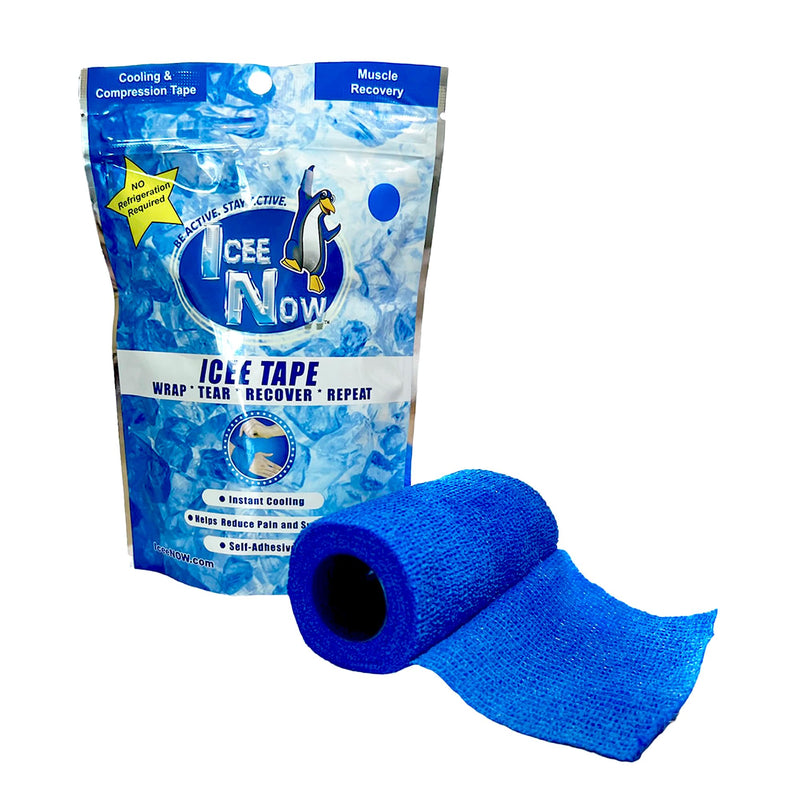 ICEE Tape – Self-Adhering Compression Wrap, Instant Cooling Sensation, No Refrigeration Needed (Blue) Blue - BeesActive Australia
