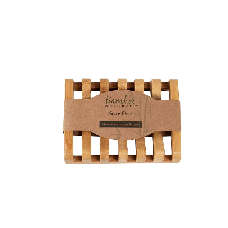 Bamboo Naturals Bar Soap Dish for Kitchen or Bathroom, Mildew and Odor Resistant - BeesActive Australia