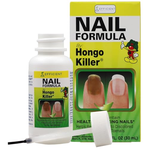 Hongo Killer Nail Formula, Nail Treatment, Helps Improve the Appearance of Discolored Fingernails & Toenails, Promotes Healthy-Looking Nails, 1 Fl Oz Bottle (Pack of 1)