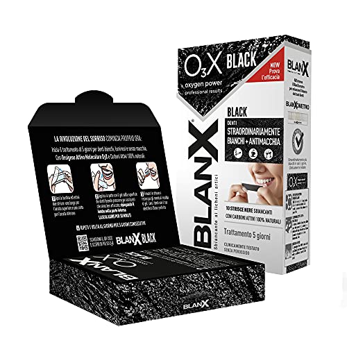 Blanx O3X Black 10 Whitening Black Strips