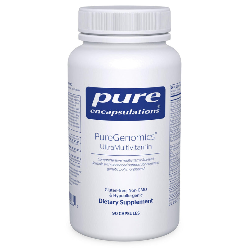 Pure Encapsulations PureGenomics UltraMultivitamin, 90 Capsules | Support for Common Genetic Polymorphisms*, Advanced Formula, Unique Formula