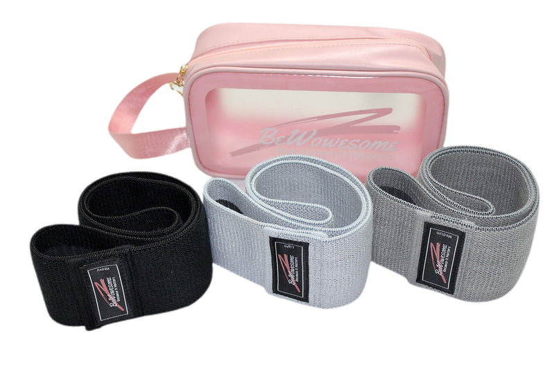 Resistance Bands for Women | Workout Bands | Workout Bands for Upper & Lower Body Exercise | Strength Training Equipment Without Weights| Home Workout Equipment in Sets of Three Resistance Level Light Gray, Gray, Black