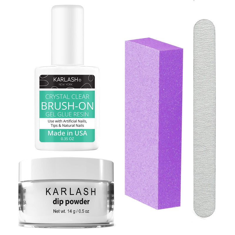 Karlash Nail Repair Kit for Broken Cracked Split Nails. Emergency Easy Quick Fix (Crystal Clear) Crystal Clear