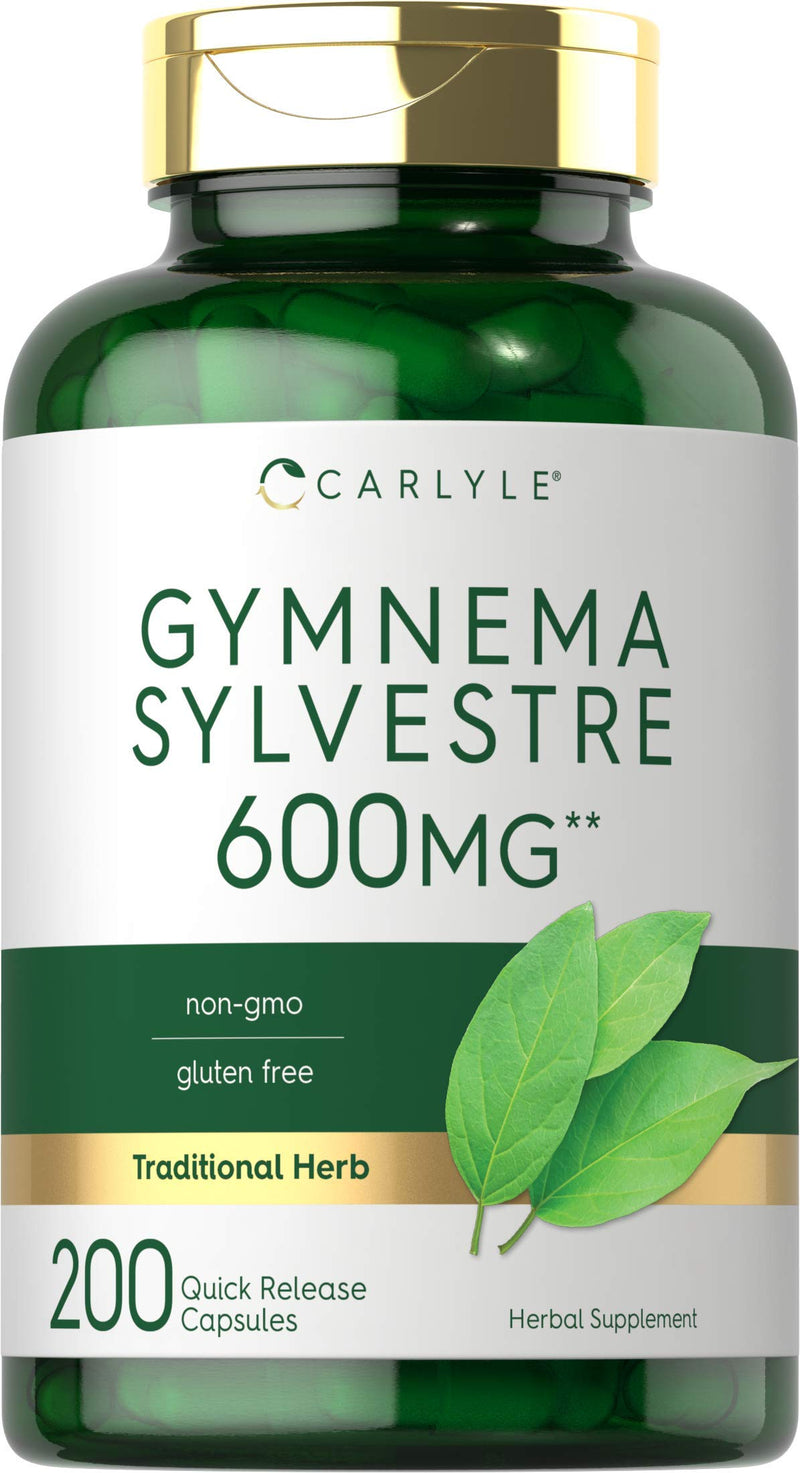 Carlyle Gymnema Sylvestre Capsules | 600mg | 200 Count | Non-GMO and Gluten Free Supplement - BeesActive Australia