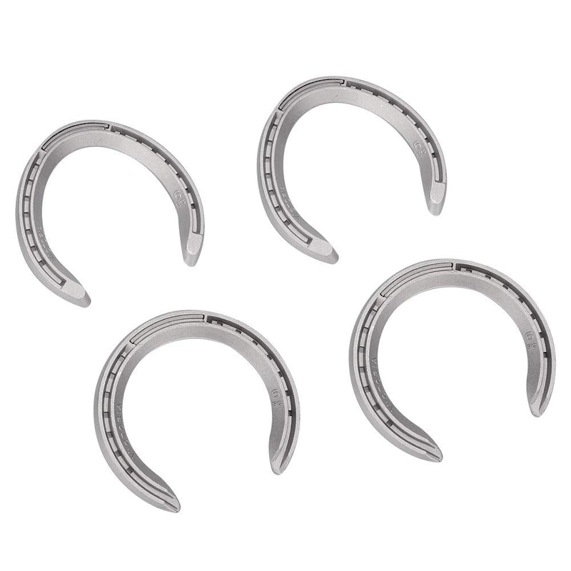 Horseshoes, 4pcs Aluminum Alloy Horse Shoes, Horse Riding Tool Horseshoe Kit for Horseshoe Palms for Indoor or Outdoor(13.5cm) - BeesActive Australia