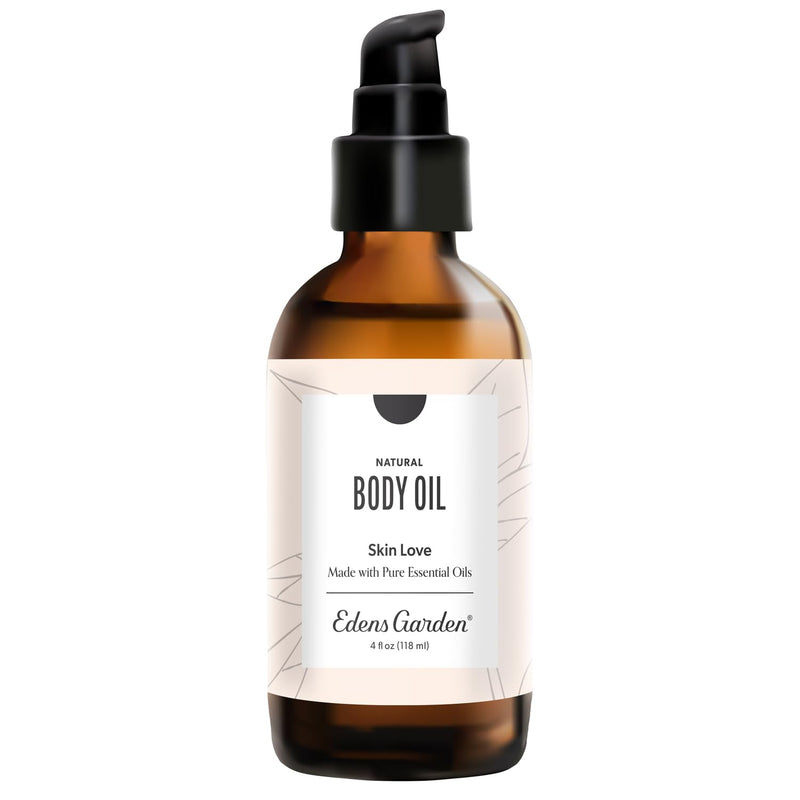 Edens Garden Skin Love Bath & Body Oil – Anti-Aging Blend with Pure Essential Oils & Vitamin E for Smooth, Hydrated Skin – Natural Moisturizer for Scars, Wrinkles & Stretch Marks, 4 fl oz (118 ml) 4 Fl Oz (Pack of 1) - BeesActive Australia