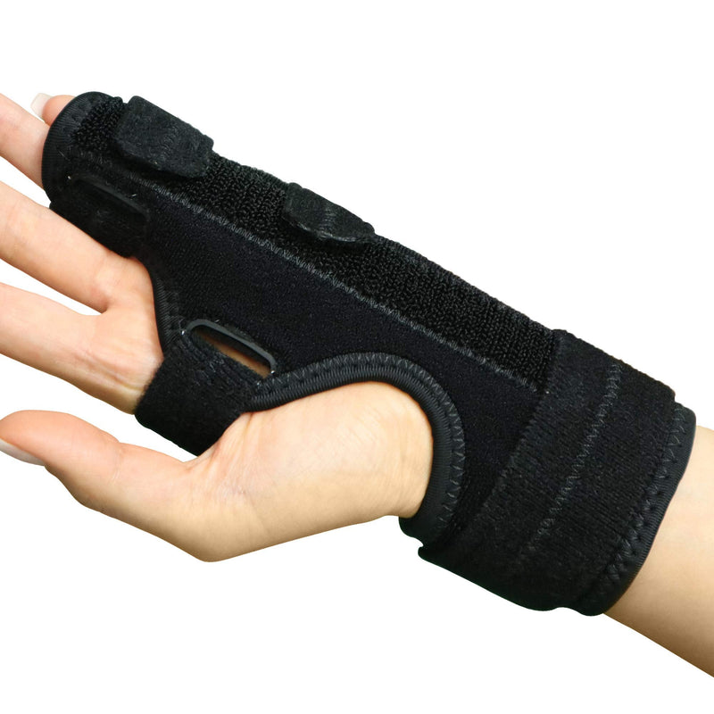 MARS WELLNESS Boxer Fracture Splint - 4th or 5th Metacarpal Splint Hand and Finger Brace - Broken Fingers, Wrist, Pinky and Hand Immobilizer - Small/Medium Small/Medium (Pack of 1)