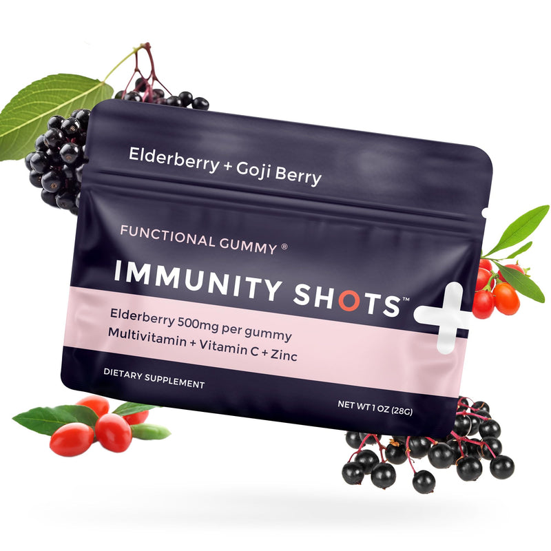 SGC Immunity Shots Elderberry Multivitamin Gummies, 12-Pack