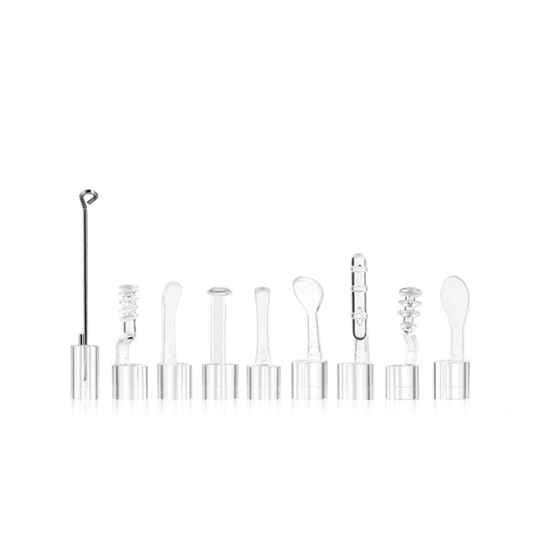 Jiusion 9PCS Earpick Spoon, Accessories for 3.5mm Diameter Otoscope - Metal Ear Spoon, Spiral Ear Pick for Adults Children - BeesActive Australia