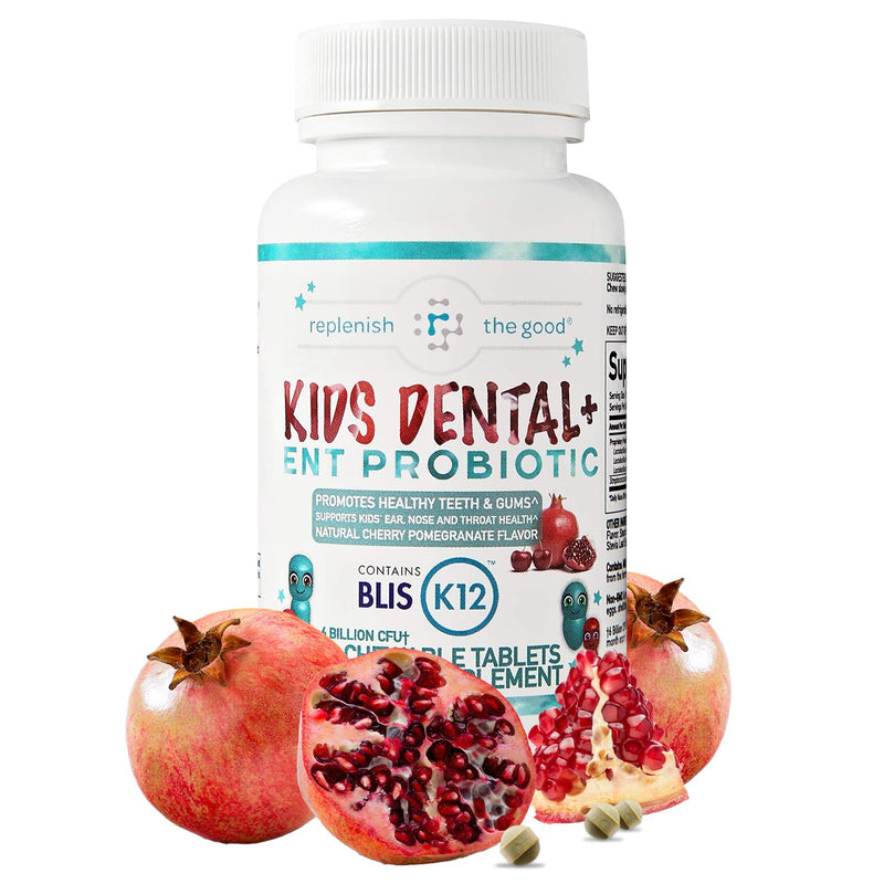 Children's Probiotics, 60 Cherry-Pomegranate Chewables - Easy to Swallow, Helps Digestive & Immune Support, Oral Probiotics for Healthy Teeth and Gums, Bad Breath & ENT Support - BeesActive Australia