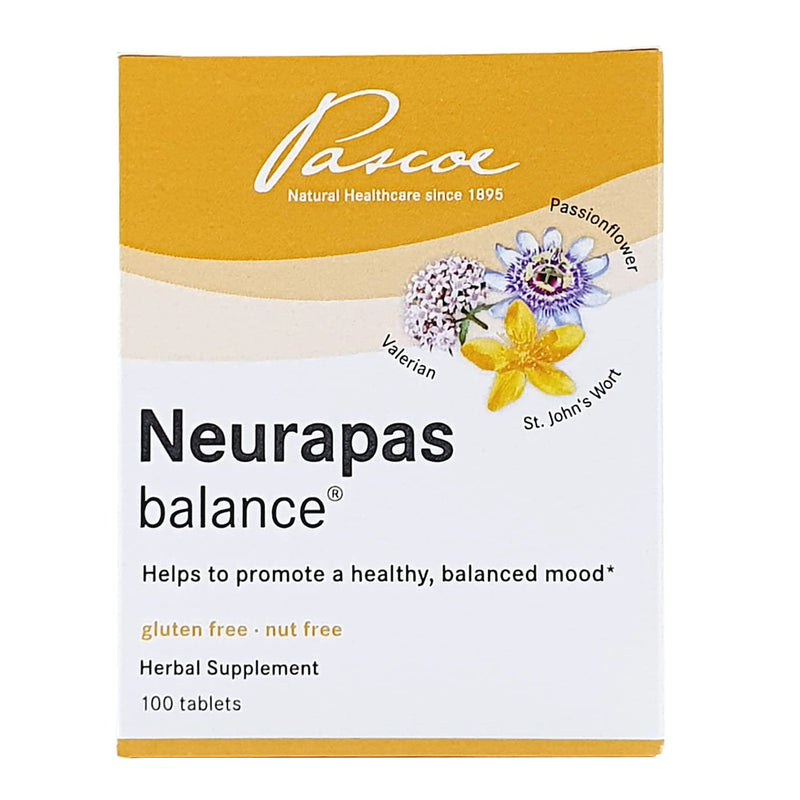 Neurapas Balance ‚Äì Helps to Promote a Healthy, Balanced Mood ‚Äì Made with a Triple Herbal Combination of St John‚Äôs Wort, Valerian, & Passionflower to Boost Your Mood ‚Äì 100 Tablets